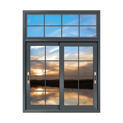 China Folding Screen Double Glazed Aluminum Sliding Windows Drawing Window Frame Aluminum for sale