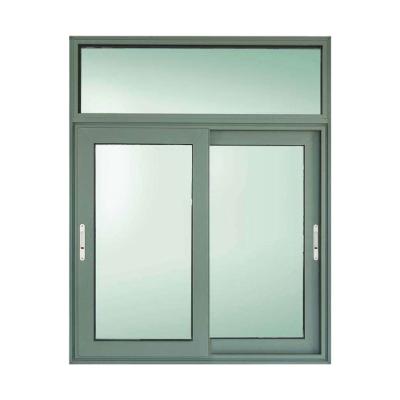 China Triple 3 Tracks Magnetic Top Aluminum Channel Factory Window Screen Interior Sliding Window for sale