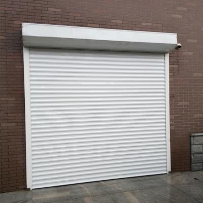 China Modern Industrial Heavy Duty Galvanized Steel Roll Up Doors Automatic Motorized Roller Shutter Garage Door for sale