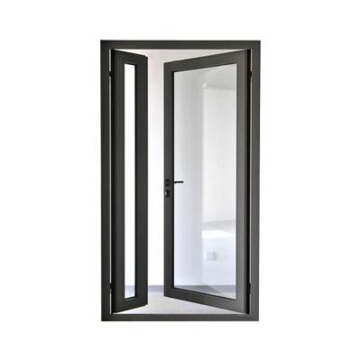 China Swing Double Leaf Aluminum Casement Double Door for sale