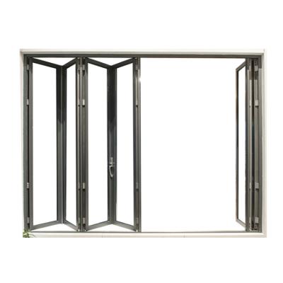 China Modern Folding Aluminum Bifold Glass Balcony Doors for sale