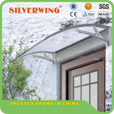 China New Weather Resistant Polycarbonate DIY Clear Aluminum Sun Shade UV Shade Awnings For Patio & Balcony & Windows for sale