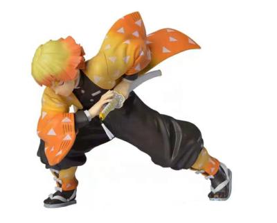 China Model Toy Demon Slayer Anime Figure Agatsuma Zenitsu Cartoon Figure for sale