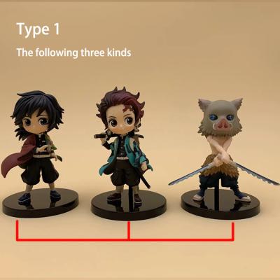 China Cartoon Toy Demon Slayer: Kimetsu No Yaiba Q Version Model Candy 1&2Type Toy (Three Of Each Type) for sale