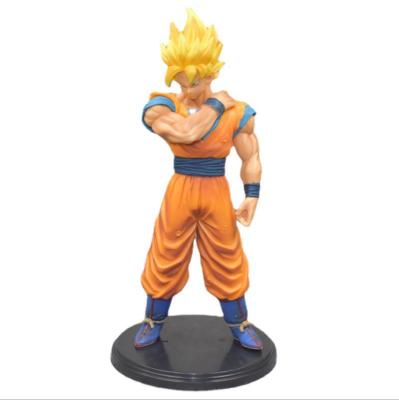 China 2021 Best Selling Collectible PVC Dragon Sun Wukong Vegeta Toys Japan Anime Cartoon Toy Handmade Blind Box Doll With Base for sale