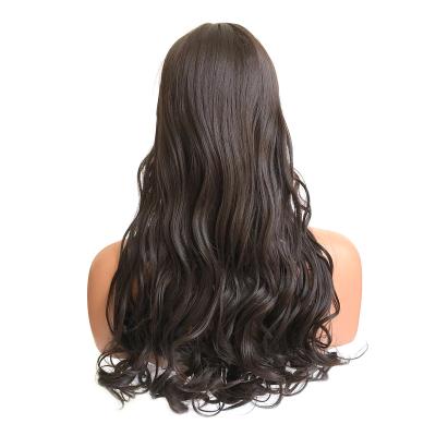 China Gray Natural Wavy Synthetic Hair Wig 150 Density Long Curly Wig Women Synthetic Wigs for sale