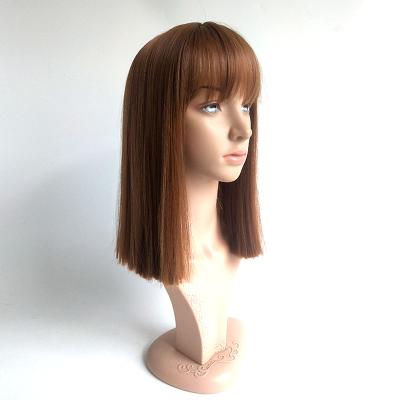 China Fashion Customization White Women's Party Wig High Quality Long Lifelike Realistic Fluffy European Synthetic Wig Long for sale