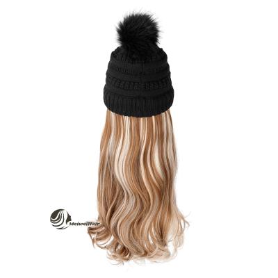 China Water Wave Meiwei New Style Hat Fix Display Stand Factory Customize Long Wavy Baseball Cap Wig Accented Hair Co; Where for sale