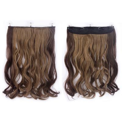 China High Quality Hot Selling Body Wave Spring Loop Clip In Hair Extension Ombre Color 5 Clips Curly Synthetic Fiber for sale