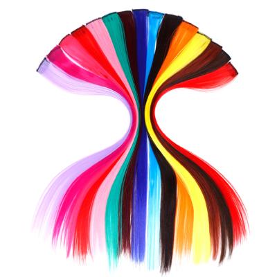 China Silky Straight Wave On Sale Easy Clip In Simple Synthetic Colored Clip In Extension 10pcs/set for sale