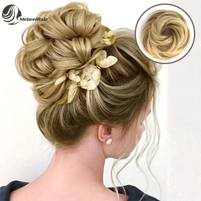 China Meiwei 2021 Custom Party Meiwei 2021 Custom Hair Scrunchy Synthetic Hair Bun Scrunchies Holder Acrylic Stand for sale