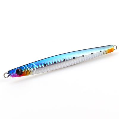 China Lead New Metal Bait Lure 60g 130mm Saltwater Slow Casting Fishing Lures for sale