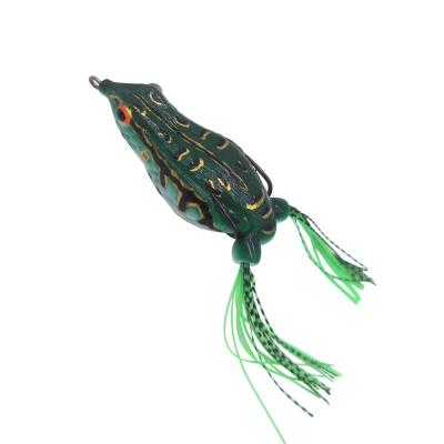 China New Soft PVC Bait Fishing Lures 25g 80mm Artificial Bait Silicone Frog Lures Swimming Bait With Hooks for sale