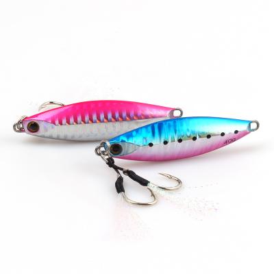 China Lead China Supplier Metal Lure 60g 69mm Saltwater Lure Metal Slow Building Trolling Bait for sale