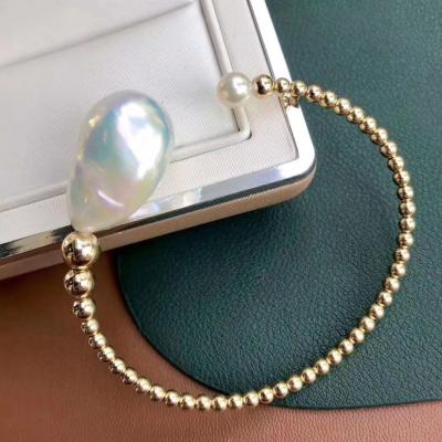 China FASHIONABLE Service14k Promotional Price Top Kids Pearl Bracelet Freshwater For Women Bracelet Bangle for sale