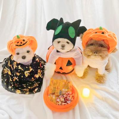 China Factory Outlet Design Custom Viable Cosplay Costume Dog Halloween Pumpkin Hat For Pet Hats for sale