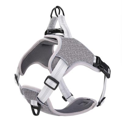 China Factory Selling Pet Accessories Reflective Hot Adjustable Safety Reflective Dog Harness for sale