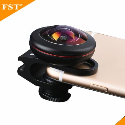 China Universal National Standard Aluminum High Quality Detachable Mobile Phone 0.2x Super Fisheye Lens for sale