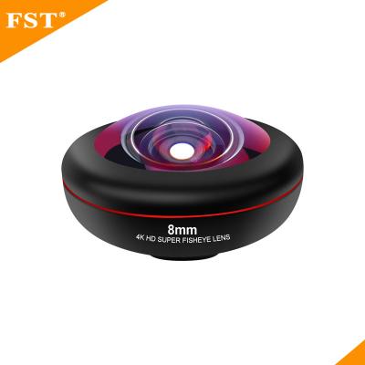 China FST Standard Slide Clip Mobile Phone National Wholesale Aluminum 238 Lens Super Fisheye Lens, Suitable for Apple Mobile Phone Camera Lens for sale