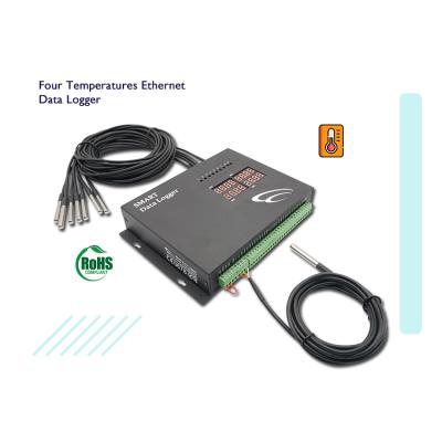 China Industrial temperature measuring rs485 multi channel eight temperatures network data logger for cold room for sale