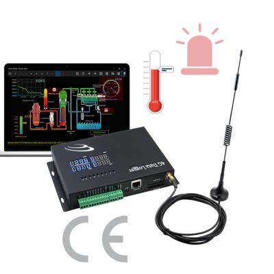 China Water Pulse 4 Channels 10 Digital Inputs 4G Data Logger Temperature Wind Data Controller Digital Logger for sale