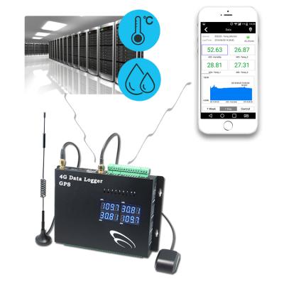 China Station Temp And Humidity Meter Ethernet Gateway 4G Data Logger With GPS Configuration Tracking Gps for sale