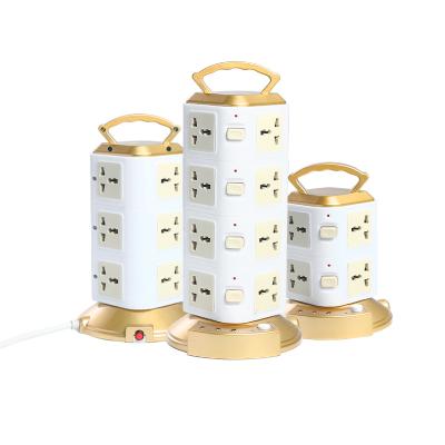 China Factory direct sales tower type universal socket outlet USB socket switch extension tower individual socket QX001 for sale