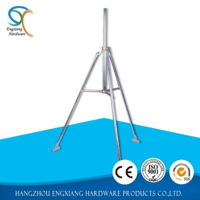 China Steel Outdoor Antenna Tripod 5ft Single Brace With Mast For Ku Band 45cm60cm75cm90cm120cm Satellite Dish TV Antenna for sale