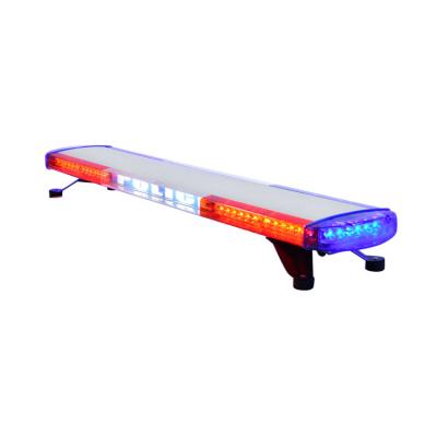 China 2019 New Style Aluminum Alloy Slim PC+DC12V or 24V High Power Power Led Light Bar For Police Car for sale