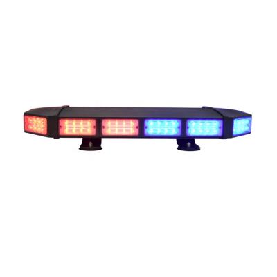 China PC+New Aluminum Alloy Aluminum Alloy Good Quality High Power Car LED Slim Blue Red Minimum Light Bar For Police for sale