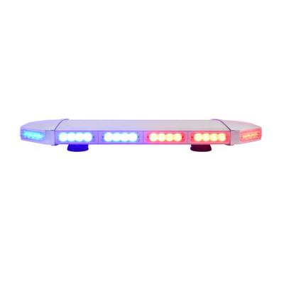 China PC + Aluminum Alloy Cover Good Quality Thin White High Power LED Minimum Light Bar For Police for sale