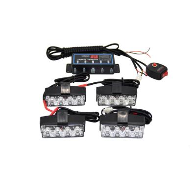 China pc& Hot Sale Aluminum Alloy High Power Red Blue Led Flash Led Grill Light For Police Ambulance Fire Vehicle for sale