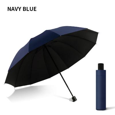 China Paraplui Payung Sombrillas Paraguas Black UV Coating Summer Folding Umbrella CLASSIC Open Manual Umbrella for sale