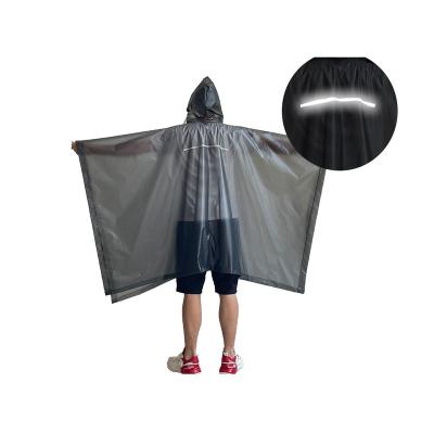 China Direct hot sale Eva Material Waterproof Gray Adult Poncho Raincoat from lightweight factory for sale