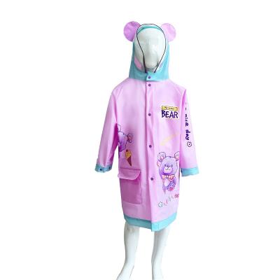 China Hot Selling Custom Kids Environmental Protection Fashionable Modern Healthy Students EVA Raincoat Eco-friendly For Outdoor for sale