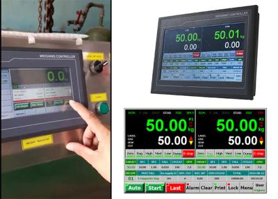 중국 제어기 DC24V 강하 값 자동차 수정을 자루에 넣는 두개 스케일 터치 스크린 판매용