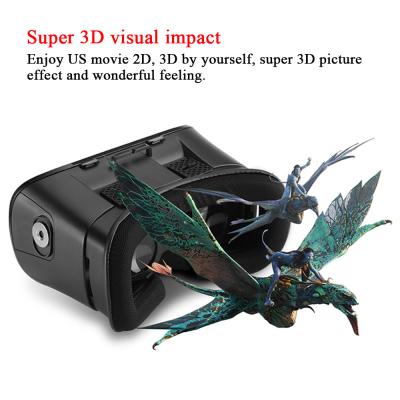 China Virtual Reality VR Headset IMAX 3D Video Glasses Google Cardboard Plastic Version for sale