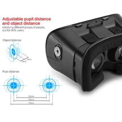 China 3D VR Box VR Case Google Cardboard Head Mounted 3D Video Glasses for sale