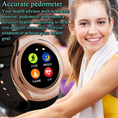 China China Manufacturer MTK2502C 128M 1.3-Inch 240 x 240 Pixels High Definition IPS Round-shaped Screen Smart Watch Phone for sale