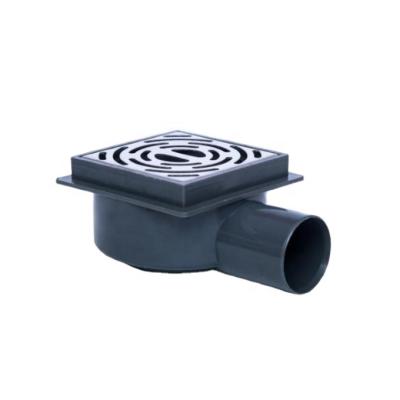 China Contemporary Outdoor Kitchen Floor Shower Drain 100x100mm Plastic Floor Drain for sale