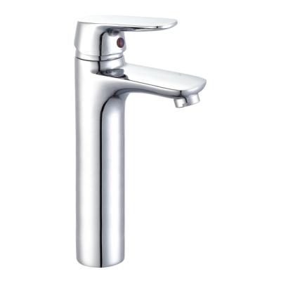 China Modern Single Handle Tall Basin Faucet Brass Basin Mixer Tap for sale