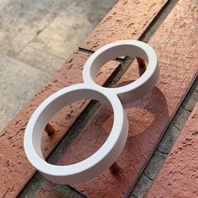 China Buildings White Floating House Numbers Doorplate Letters Metal Address Sign Plate Outdoor Street Door Plaque Number For Home Mailbox for sale