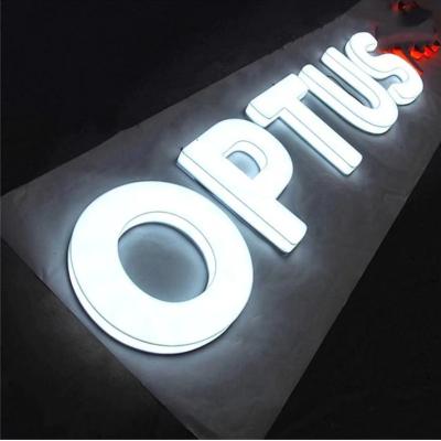 China Buildings Company Signs Office Signs Led Light Channel Acrylic FrontLit Outdoor 3D Acrylic Letters And Backlit LED Light Bases For Acrylic for sale