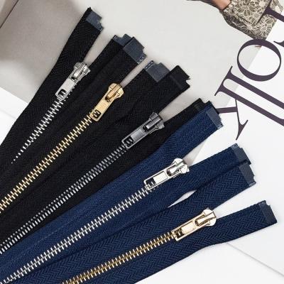 China Sustainable High Quality Metal Zipper Rolls #8 Metal Zipper Big Zips By The Yrad Wholesale Custom Metal Zipper for Clothing for sale