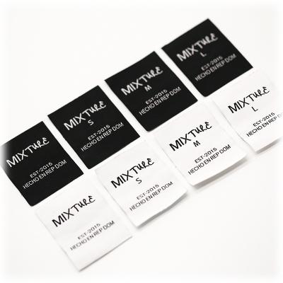 China Sustainable Factory Wholesale Custom Logo Garment Tags Labels High Density Woven Label For Clothing for sale