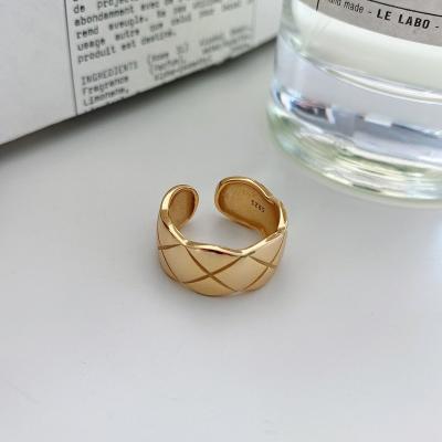 China TRENDY Fashion Personality 925 Sterling Silver X Rings Geometric Vintage Open Rings For Women for sale