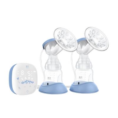 China BPA Free 2200mAh Smart Double Mothers Milk Silent Rechargeable Electric Breast Pumps for sale