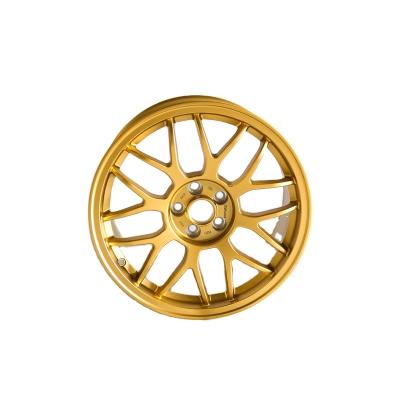 China Popular Matte Titanium Alloy 17*8.5 Inch Forged Passenger Car Wheels PCD 5*100 ET 48mm Aluminium Rims One Piece Cast for sale