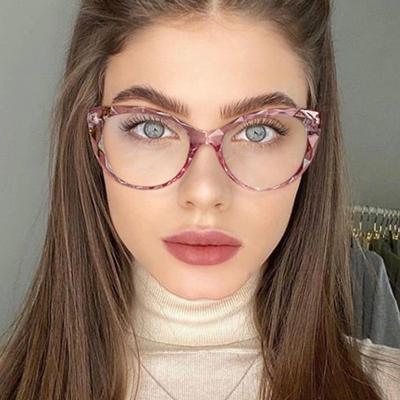 China Newest Custom Women Logo TR90 Cat Eye Anti Blue Light Cat Eye Glass Anti Blue Light 2021 Women's Blue Light Blocking Computer Glasses Cat Eye Anti Blue Light Glasses for sale