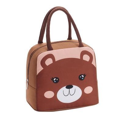 China New Oxford Cloth Cartoon Lunch Bag Large Capacity Aluminum Foil Insulation Bag Portable Thick Lunch Bag Students Lunch Bag for sale